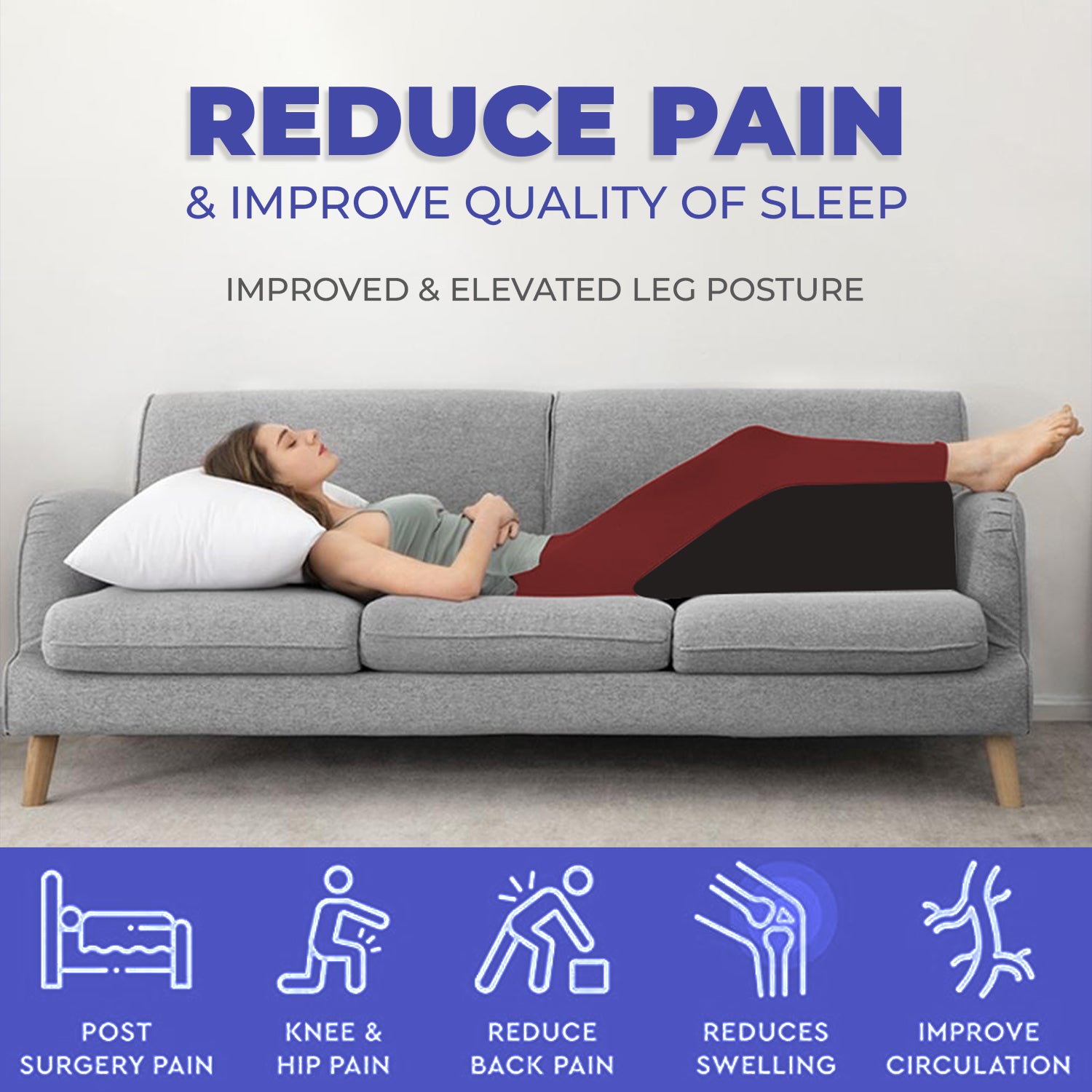 Leg Pillow Sleeping Orthopedic  Knee Support Elevation Pillow