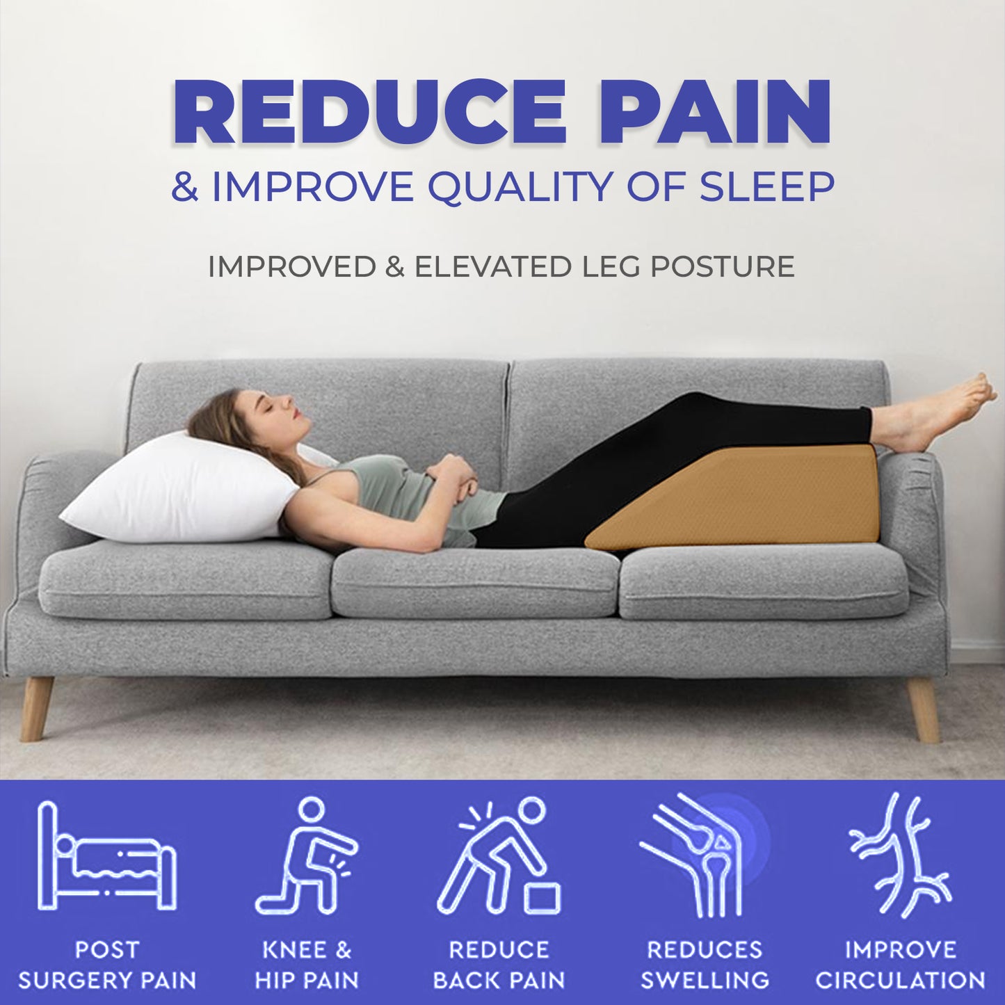 Leg Elevation Softy Foam Pillow